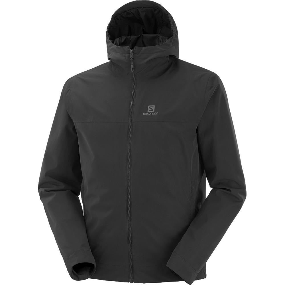 Salomon Israel EXPLORE WP JKT M - Mens Jackets - Black (IFGV-41573)